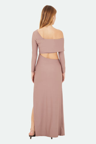Brown Lumi Long Dress