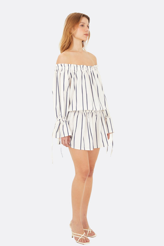 Blue Coral Short Dress