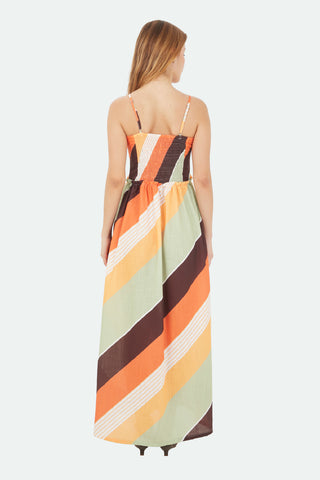 Multicolor Halo Long Dress