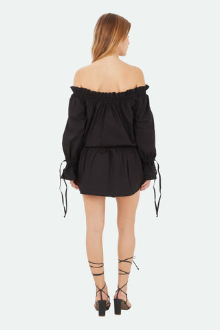 Black Coral Short Dress