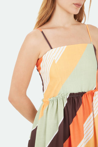 Multicolor Halo Long Dress