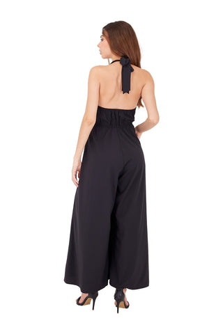 BLACK TABITHA LONG JUMPSUIT