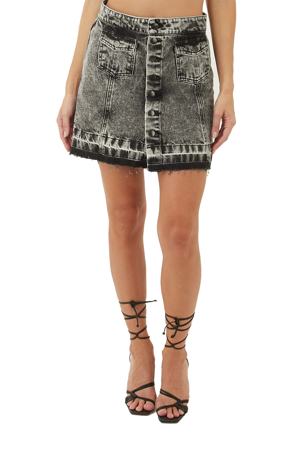 Black Salma Short Skirt for woman