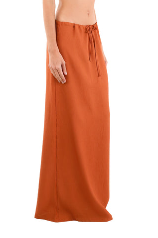 Terracotta Brigitte Long Skirt