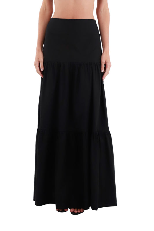 Black Odette Long Skirt