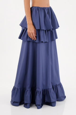 Dark Blue Brumelia Long Skirt