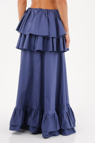 Dark Blue Brumelia Long Skirt