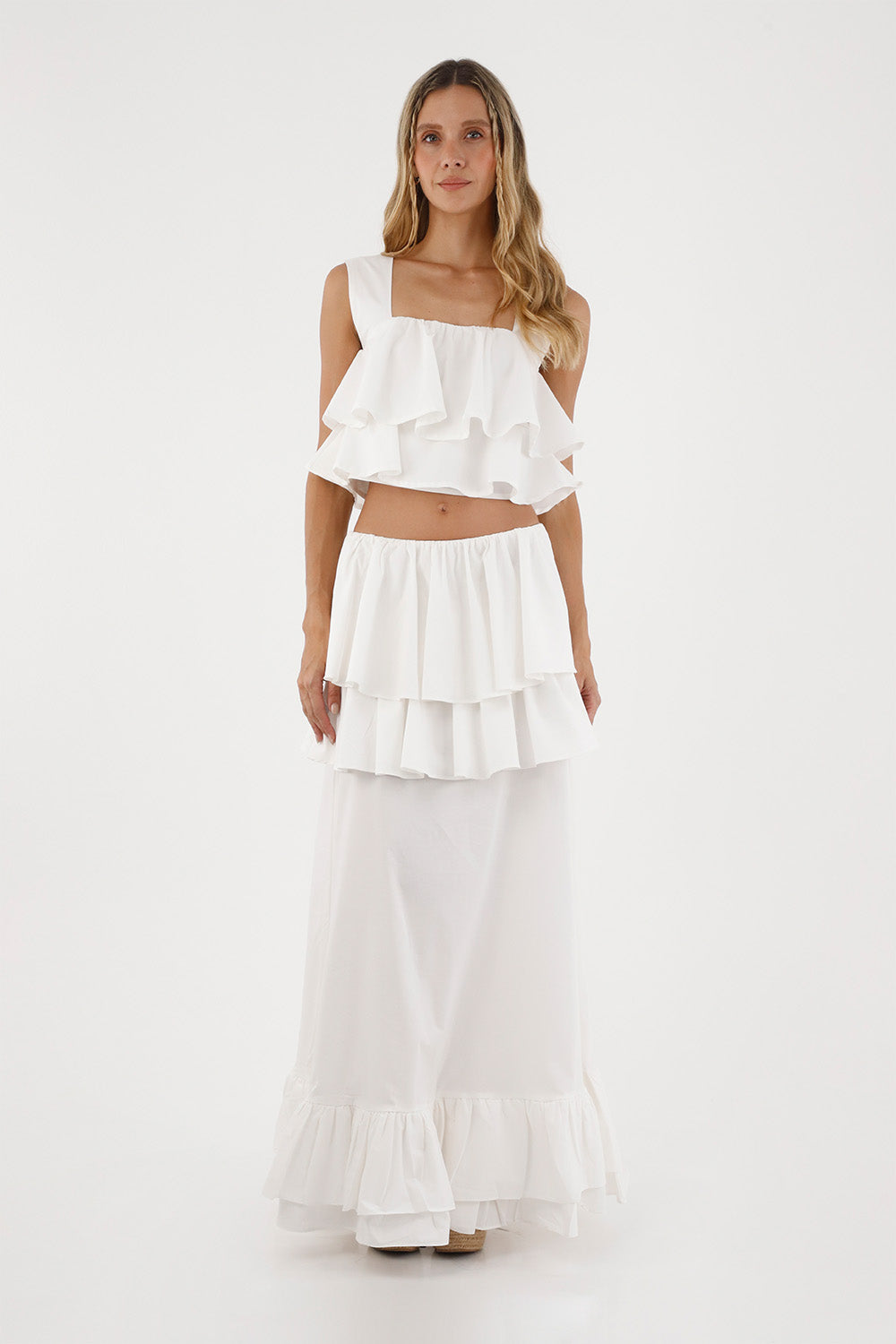 Ivory Brumelia Long Skirt