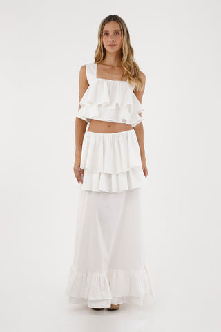 Ivory Brumelia Long Skirt
