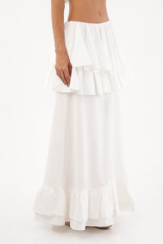 Ivory Brumelia Long Skirt