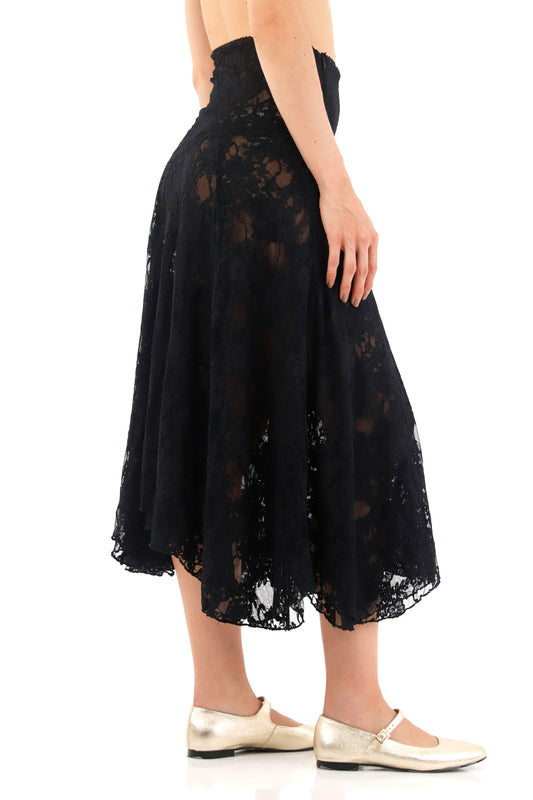 Black Samantha Long Skirt