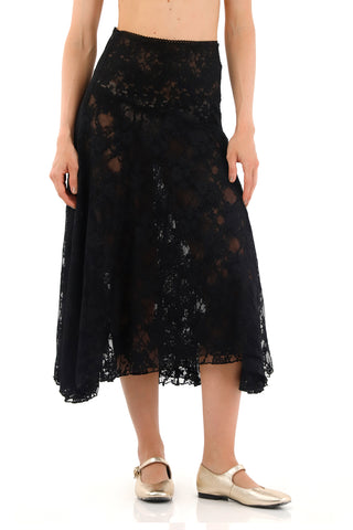 Black Samantha Long Skirt
