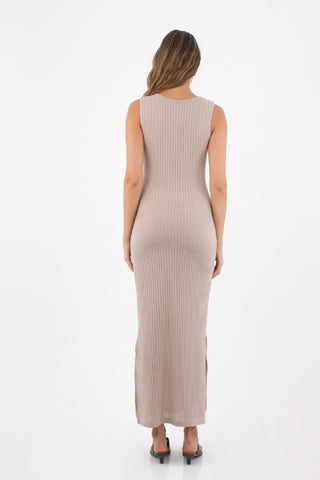 Beige Toscana Long Dress