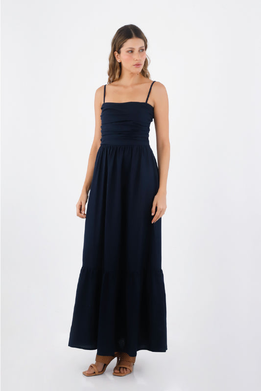 Blue Palma Long Dress