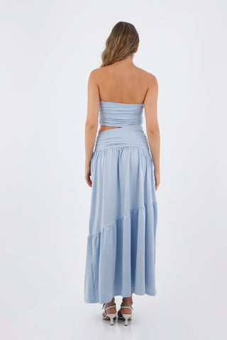 Blue Grecia Long Dress