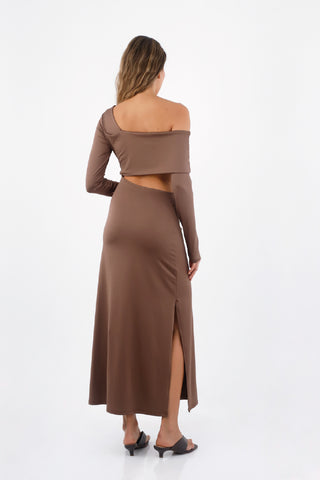 Brown Venus Long Dress
