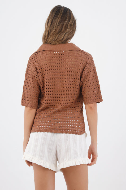 Brown Mila Shirt