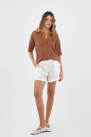 Brown Mila Shirt