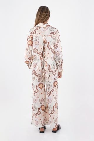 Ivory Print Alice Pants