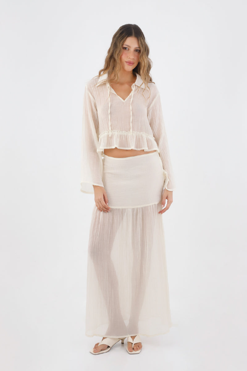 Ivory Keira Long Skirt