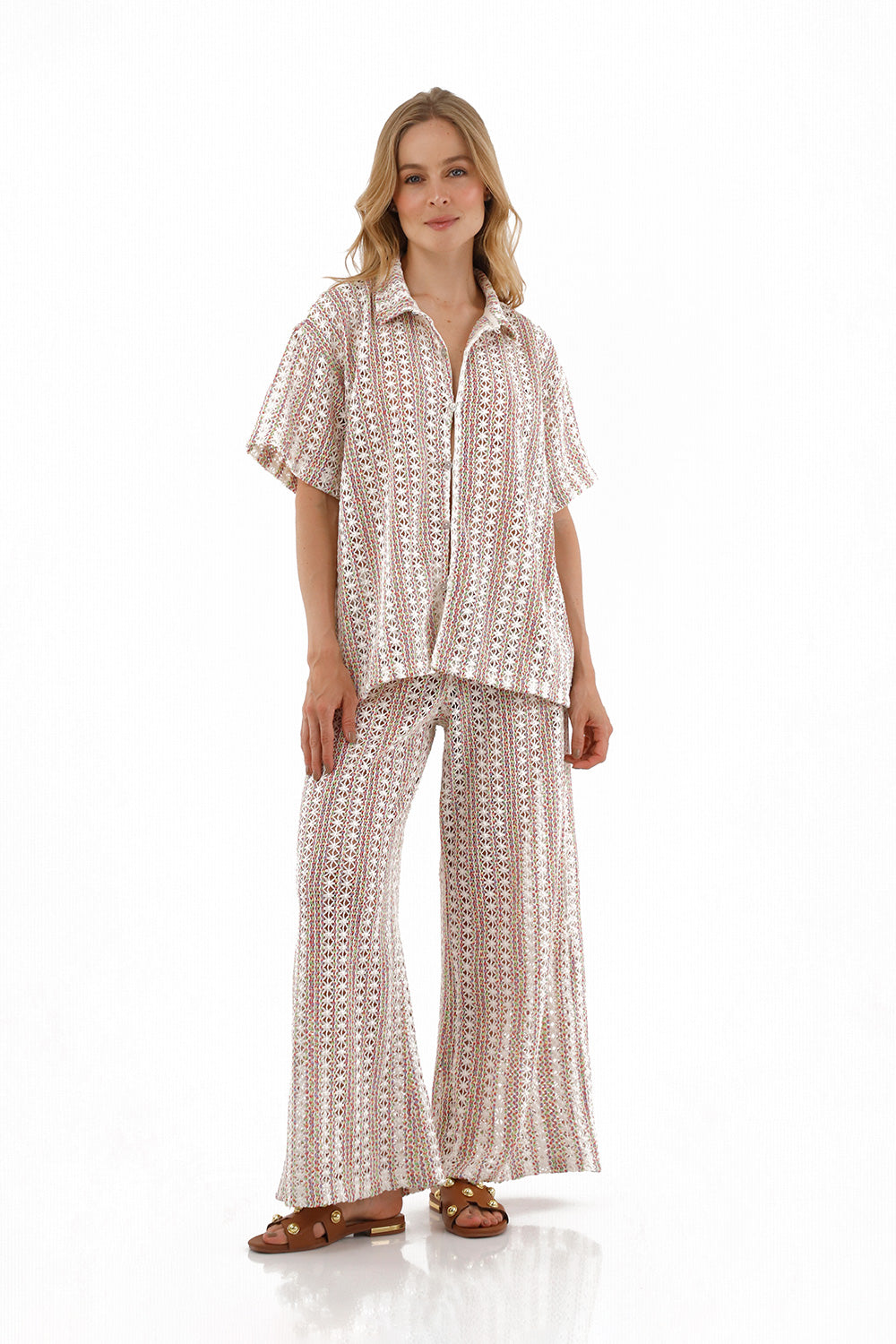 Multicolored Harlow Pants