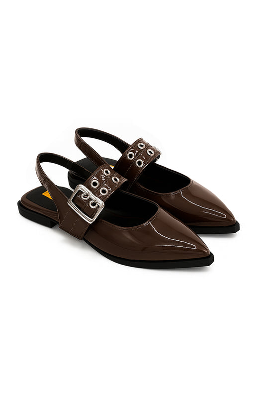 Brown Samantha Flats