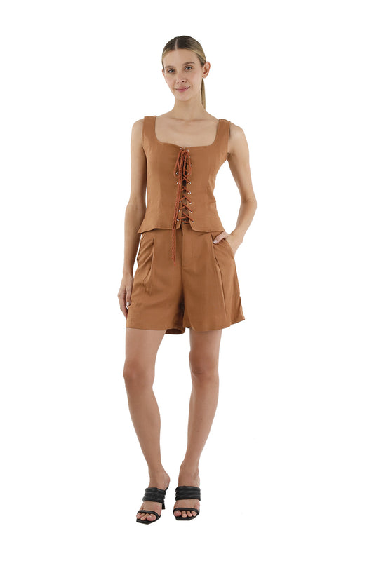 Terracotta Birkin shorts