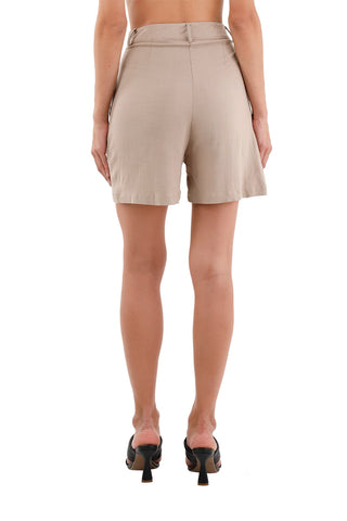 Beige Birkin shorts