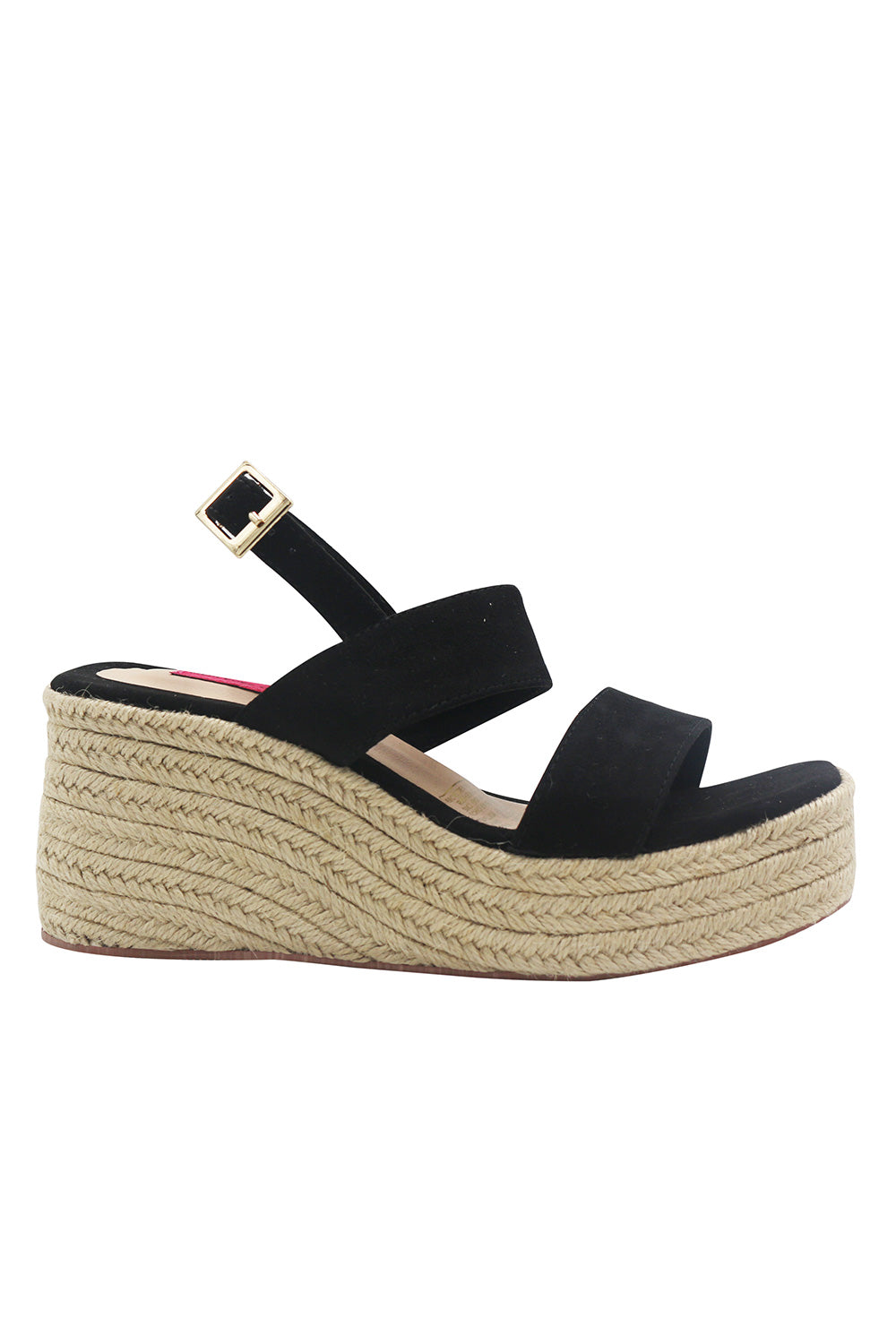 Black Victoria Platform Espadrille