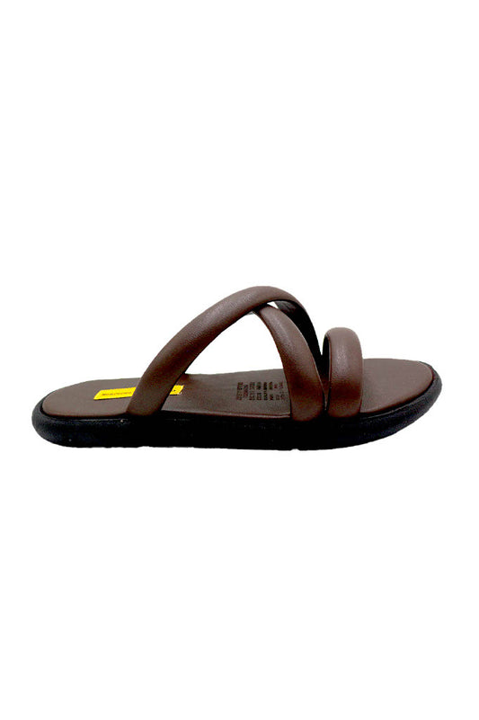 Brown Amara Flat Sandal