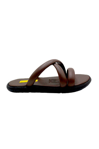 Brown Amara Flat Sandal