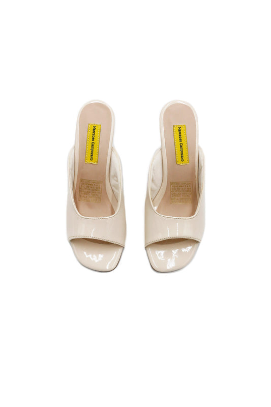 Beige Harbor Heeled Sandal
