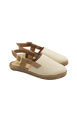 Beige Leah Flat Sandal