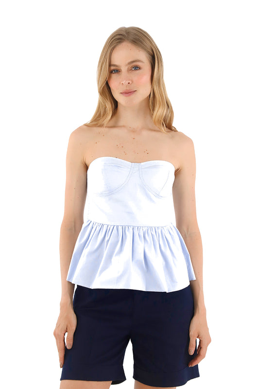 Light Blue Francesca Top