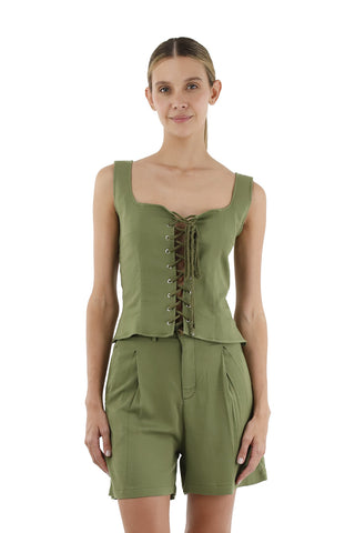Dark Green Top Carla