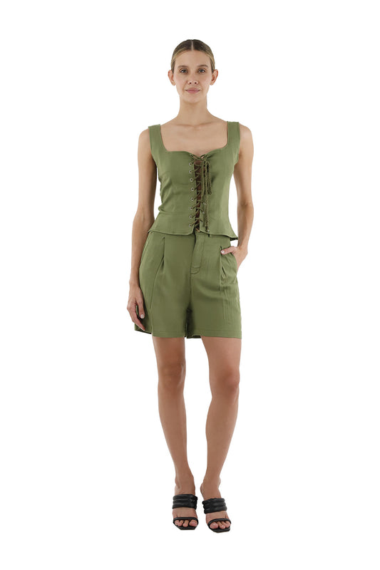 Dark Green Top Carla
