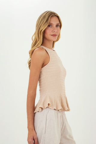Beige Christy Top