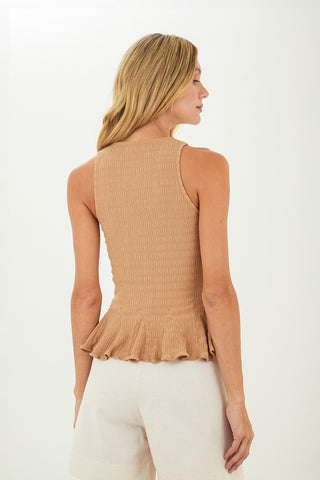 Taupe Christy Top