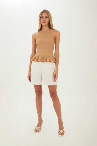 Taupe Christy Top