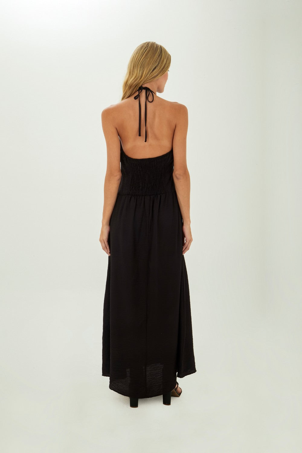 Black Leah long dress Mercedes Campuzano Black Leah long dress Mercedes Campuzano
