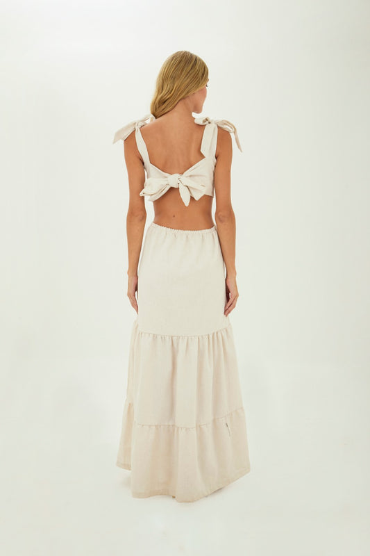 Beige Muse long dress