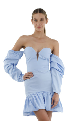Light Blue Coco Short Dress