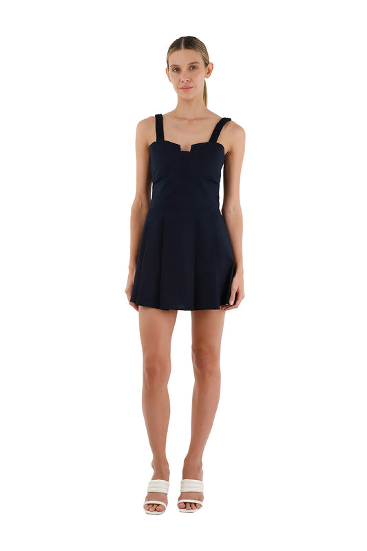 Dark Blue Dannia Short Dress