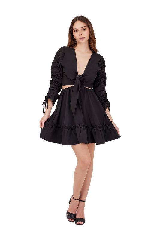 BLACK EUHORIC SOUL SHORT DRESS