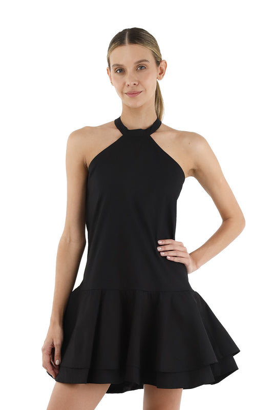Black Geneve Short Dress