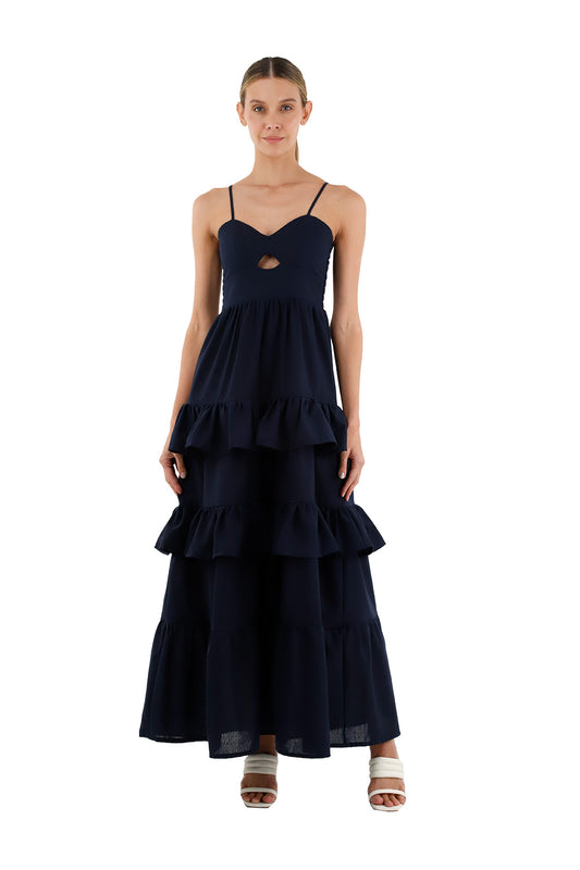 Dark Blue Antoniet Long Dress