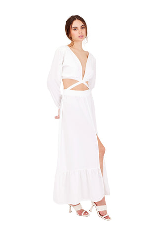 IVORY LONG REVERIE DRESS