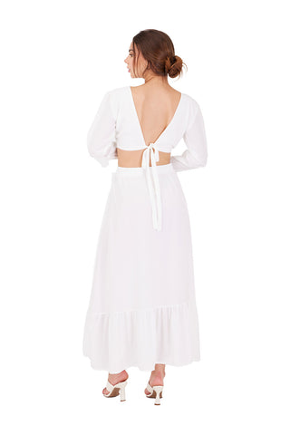 IVORY LONG REVERIE DRESS