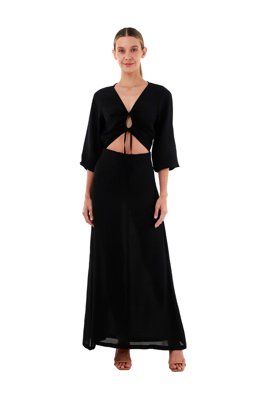 Black Angelina Long Dress