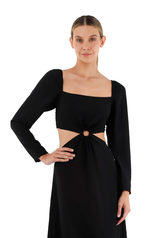 Black Aura Short Dress